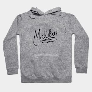 Malibu Groove: Vintage Script (black) Hoodie